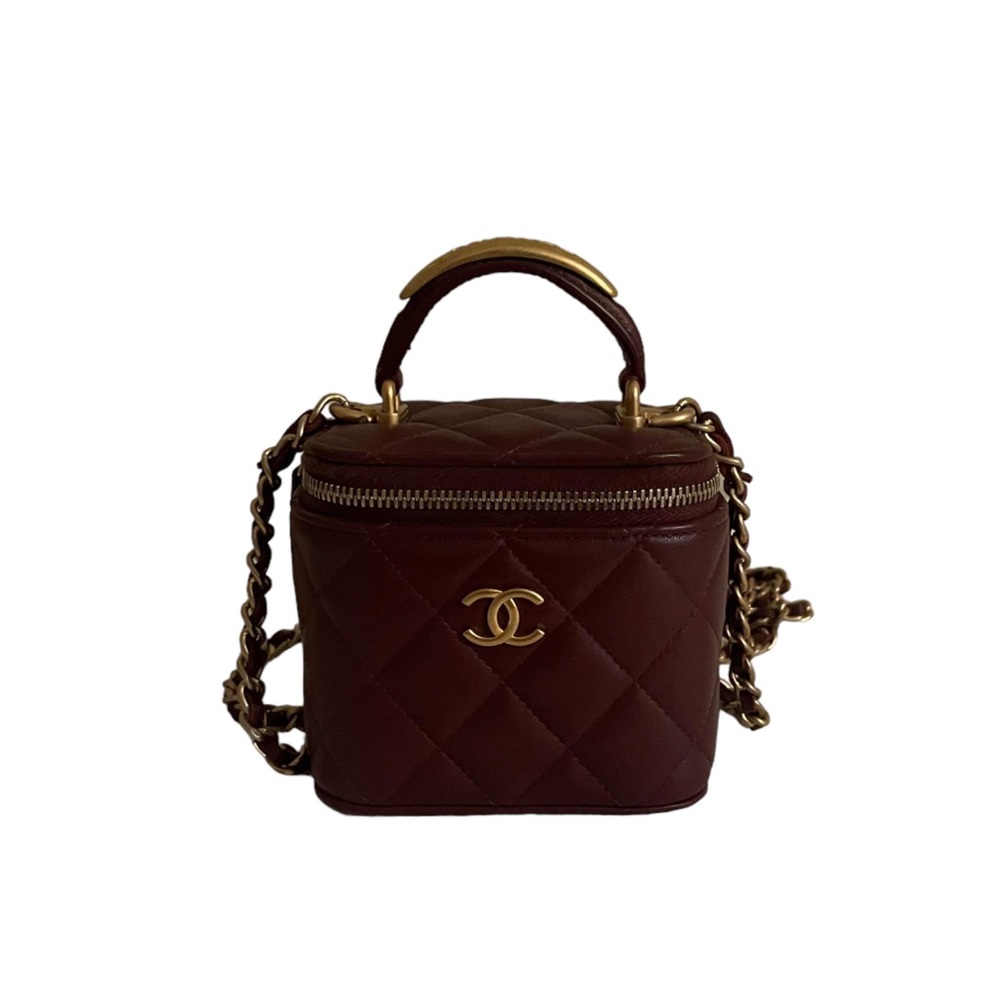 ~ Chanel Claret Red Mini Box Bag~